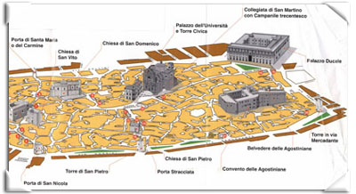 mappa centro storico